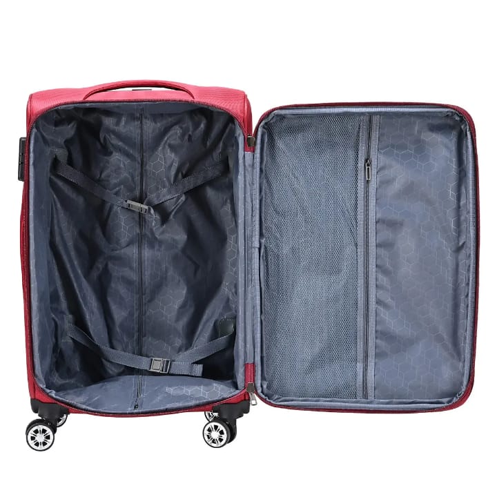 Soft-shell 4 wheels Luggage 3 pcs set.