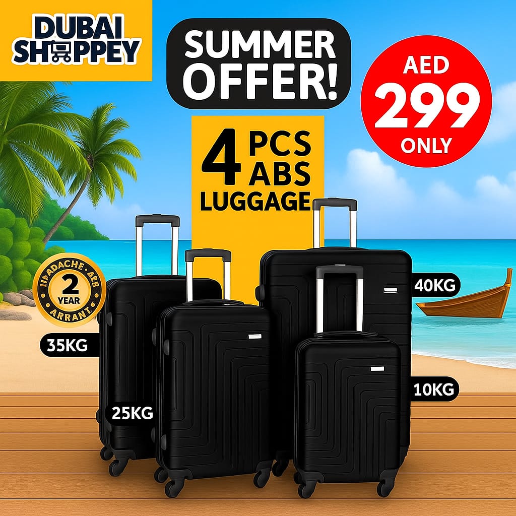 ABS Luggage Set (4 PCS) – Durable, Lightweight & Stylish Travel Bags