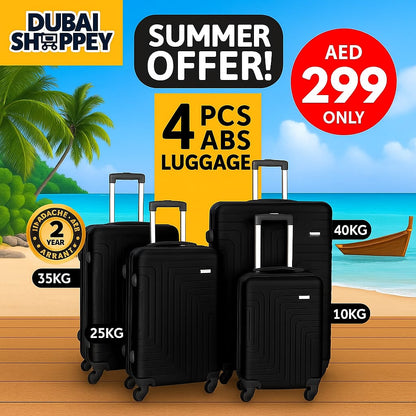 ABS Luggage Set (4 PCS) – Durable, Lightweight & Stylish Travel Bags