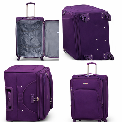 4-Piece Set,Fabric Luggage Set 
Cabin (10kg), Medium (25kg), Large (35kg)Ex Large (45kg)