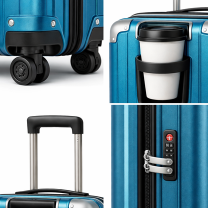 📦 Set Includes,DOUBLE HANDLE LUGGAGE SET
Small (Cabin) + Medium + Large luggage
Ideal for short trips, family travel & international journeys.