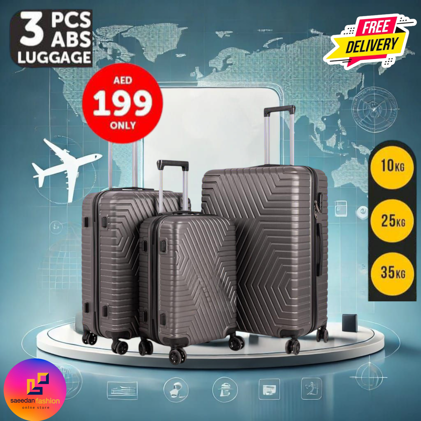 ABS LUGGAGE 3PCS SET