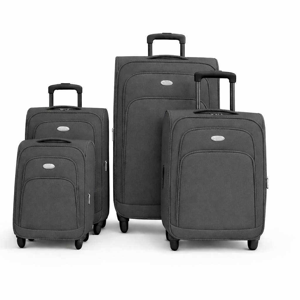4-Piece Set,Fabric Luggage Set, 
Cabin (10kg), Medium (25kg), Large (35kg),Ex Large (45kg)