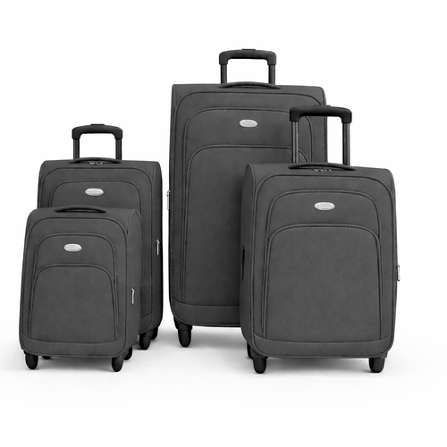 4-Piece Set,Fabric Luggage Set, 
Cabin (10kg), Medium (25kg), Large (35kg),Ex Large (45kg)