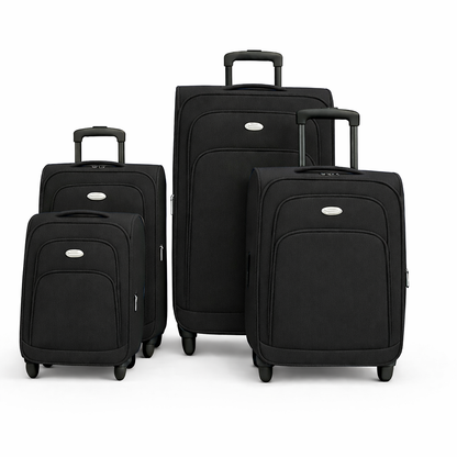 4-Piece Set,Fabric Luggage Set 
Cabin (10kg), Medium (25kg), Large (35kg)Ex Large (45kg)