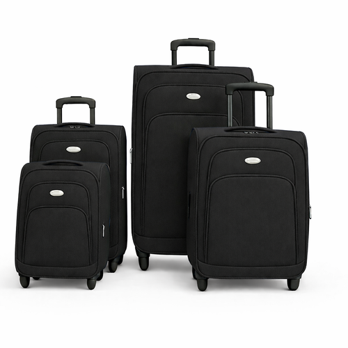 4-Piece Set,Fabric Luggage Set 
Cabin (10kg), Medium (25kg), Large (35kg)Ex Large (45kg)