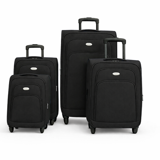 4-Piece Set,Fabric Luggage Set 
Cabin (10kg), Medium (25kg), Large (35kg)Ex Large (45kg)