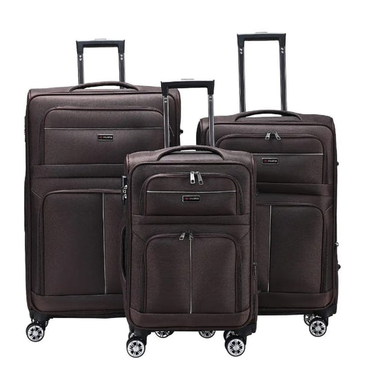 Soft Shell 4wheel 3pcs Luggage Set