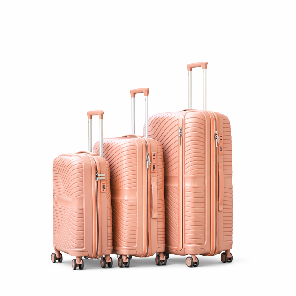 3-Piece Set.Unbreakable 
Cabin (10kg), Medium (25kg), Large (35kg)