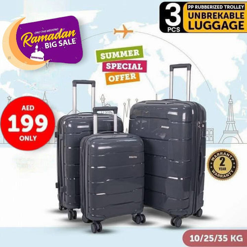 Unbreakable luggage 3pcs set