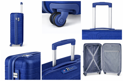4-Piece Set.ABS LUGGAGE SET
Cabin (10kg), Medium (25kg), Large (35kg),Ex Large (45kg)