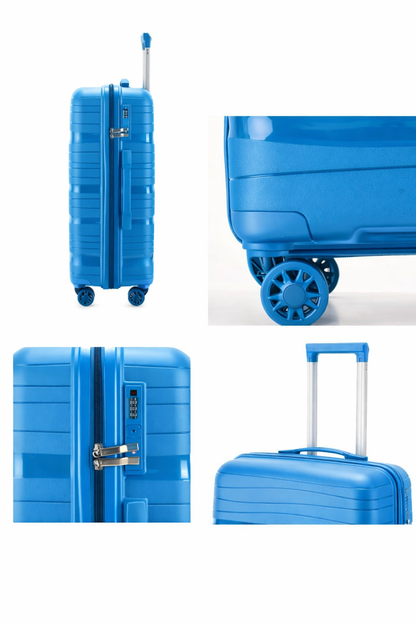 3-Piece Set
Cabin (10kg), Medium (25kg), Large (35kg) Unbreakable Luggage