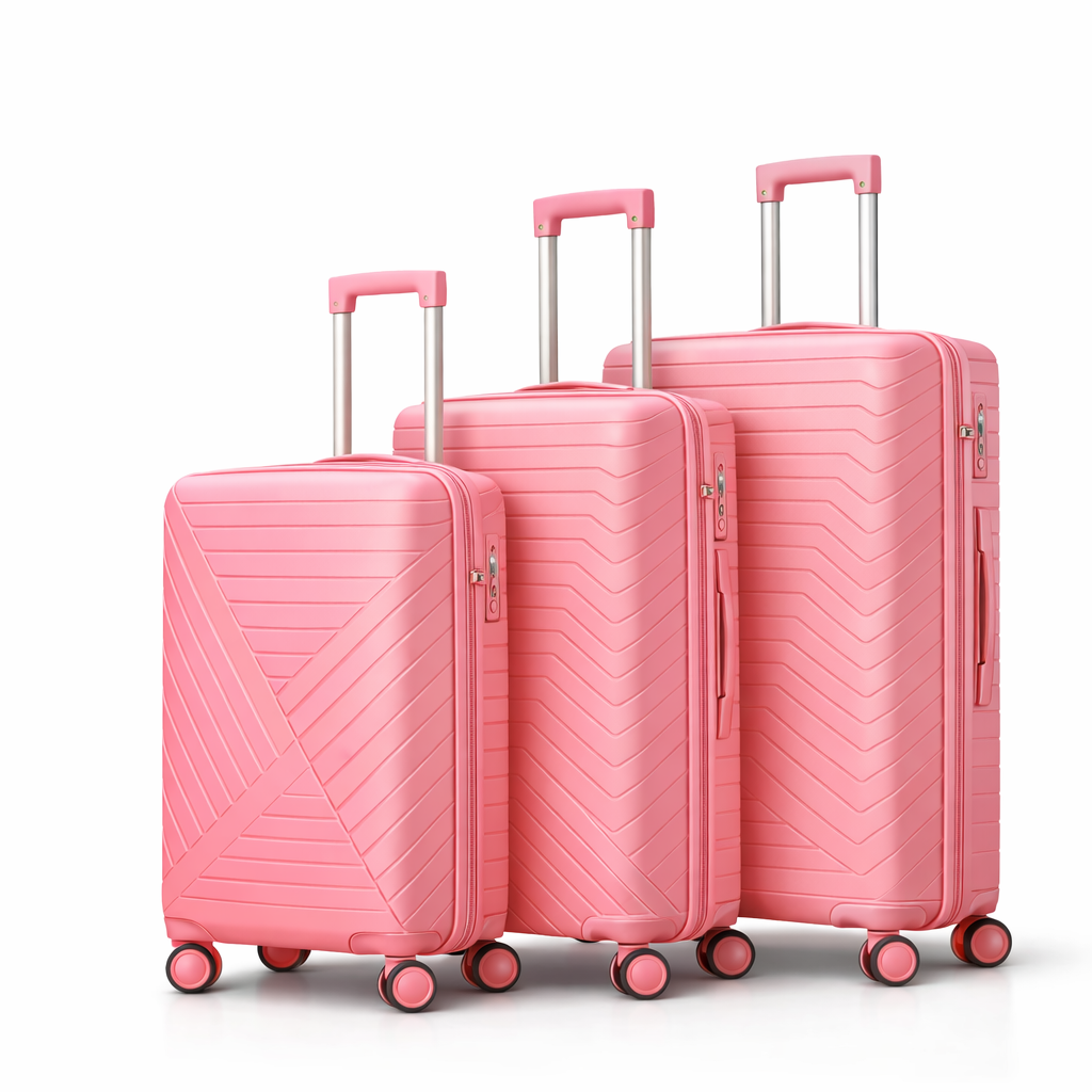 3-Piece  Unbreakable Luggage Set
Cabin (10kg), Medium (25kg), Large (35kg)