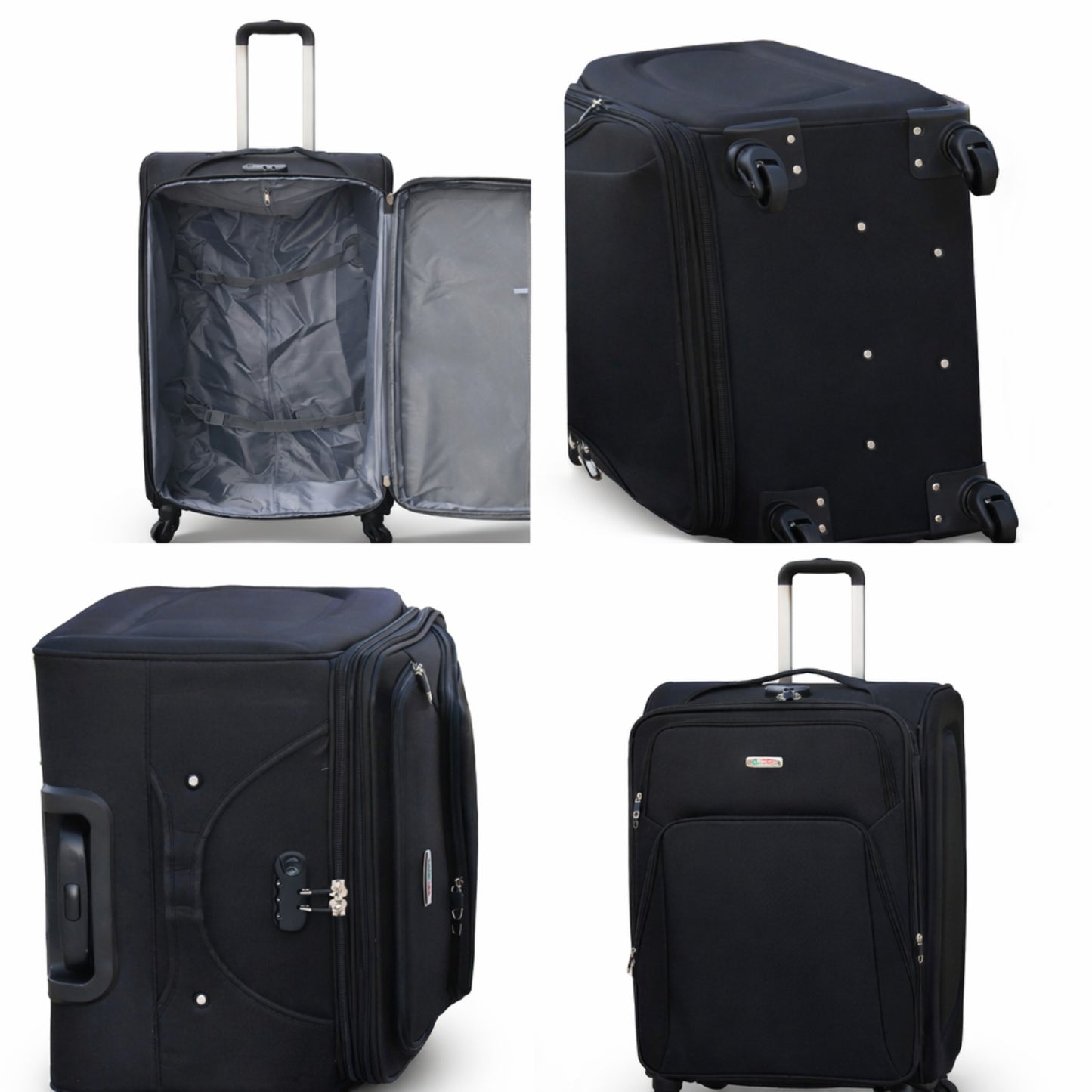 4-Piece Set,Fabric Luggage Set 
Cabin (10kg), Medium (25kg), Large (35kg)Ex Large (45kg)