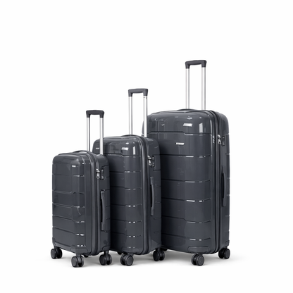3-Piece Set.Unbreakable 
Cabin (10kg), Medium (25kg), Large (35kg)
