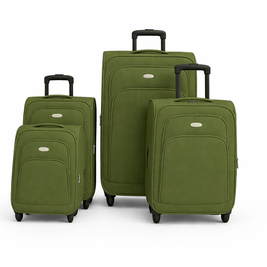 4-Piece Set,Fabric Luggage Set,
Cabin (10kg), Medium (25kg), Large (35kg)Ex Large (45kg)