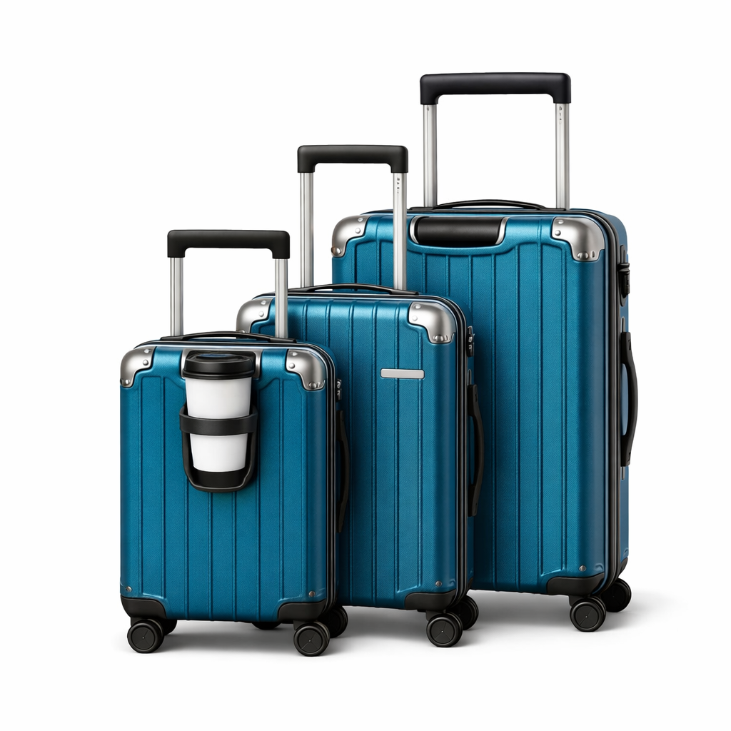 📦 Set Includes,DOUBLE HANDLE LUGGAGE SET
Small (Cabin) + Medium + Large luggage
Ideal for short trips, family travel & international journeys.