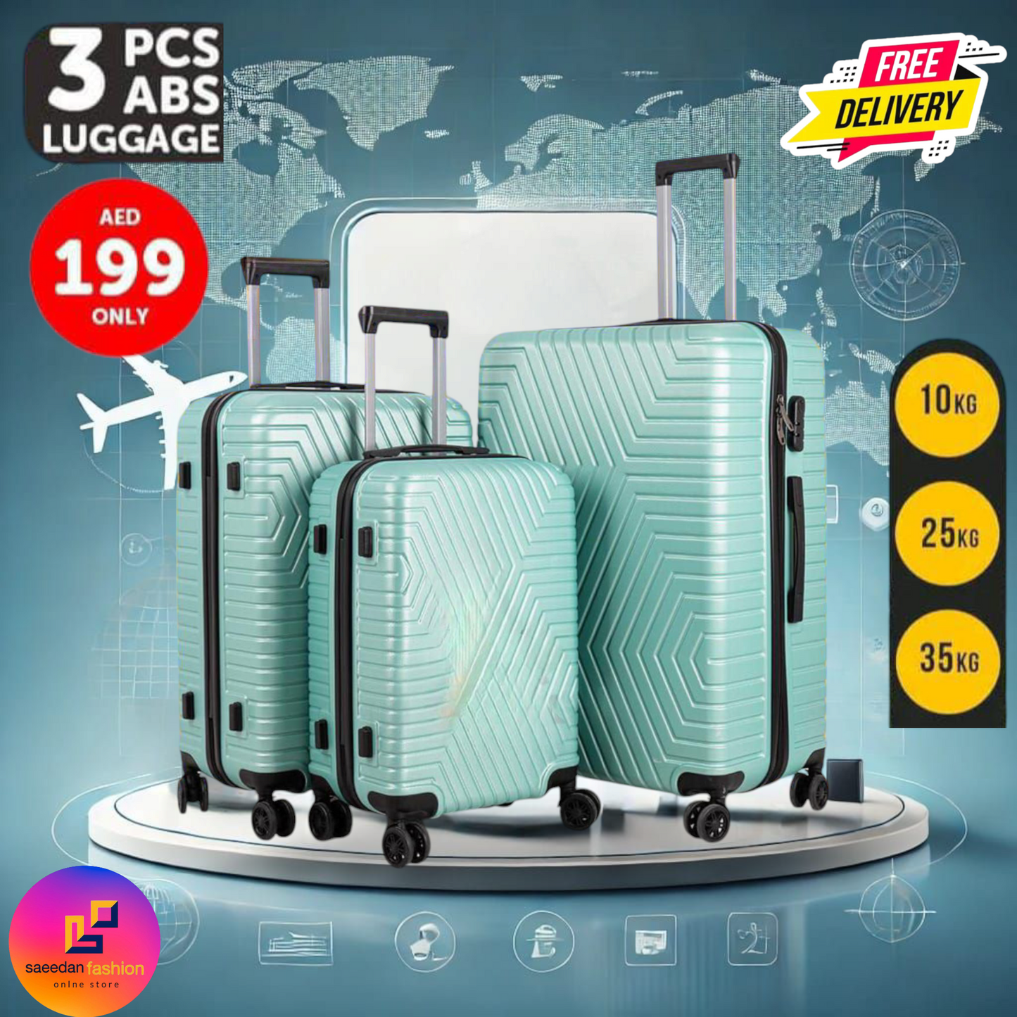 ABS LUGGAGE 3PCS SET