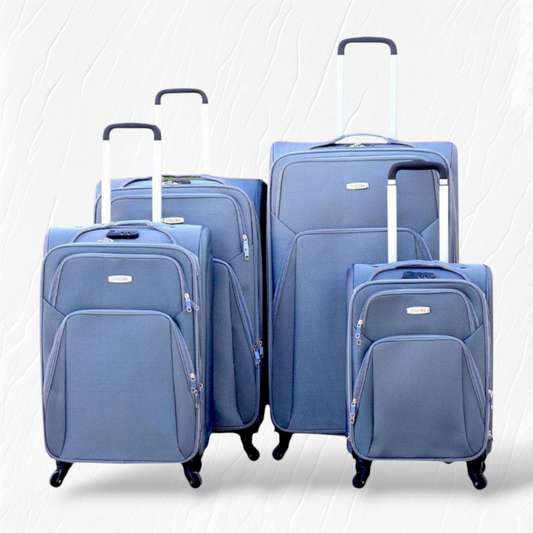 Soft Shell 4 pcs 4wheel Luggage Set..