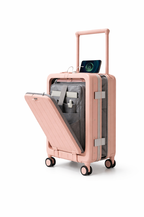 🧳 SINGLE TROLLEY 20" – PREMIUM FRONT-OPEN DESIGN