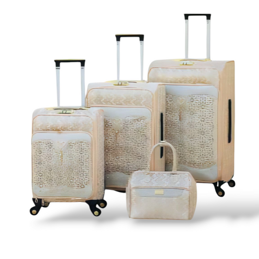 Pu Leather 4 pcs Luggage Set