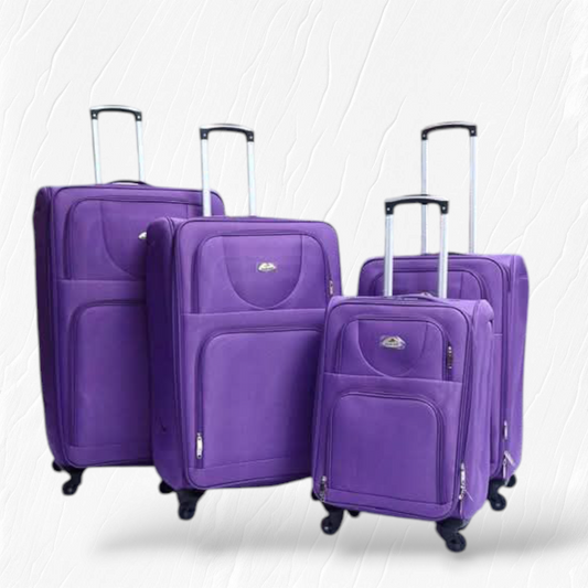 Soft Shell 4 Wheels 4pcs Luggage Set