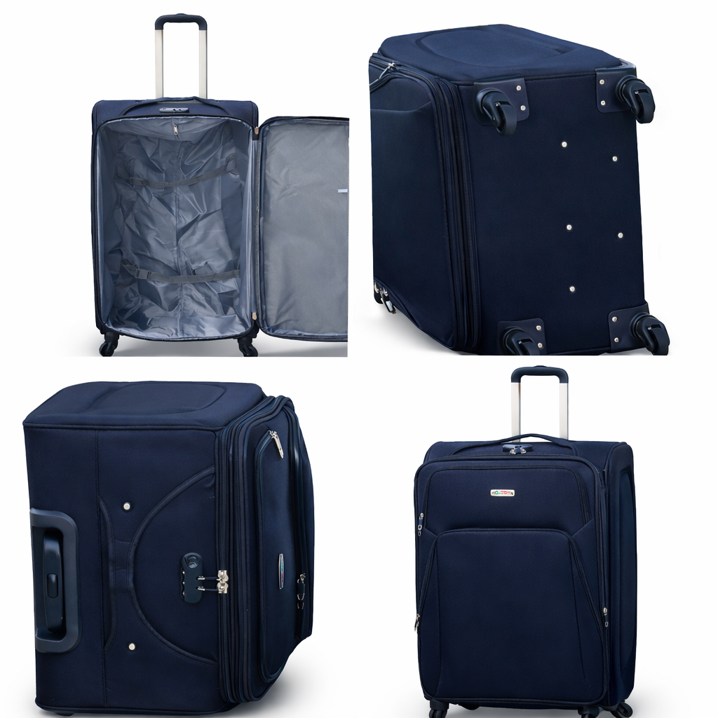 4-Piece Set,Fabric Luggage Set,
Cabin (10kg), Medium (25kg), Large (35kg)Ex Large (45kg)