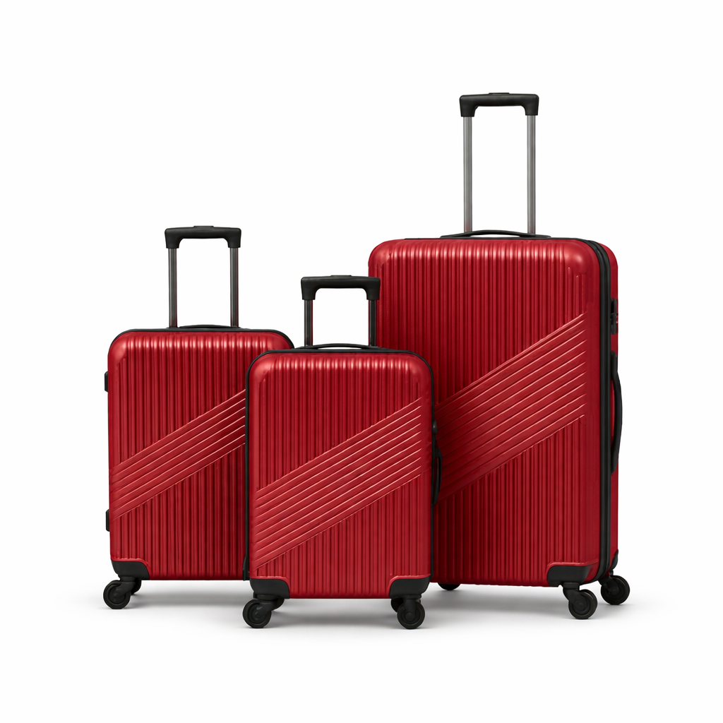 3-Piece Set.ABS LUGGAGE SET
Cabin (10kg), Medium (25kg), Large (35kg)