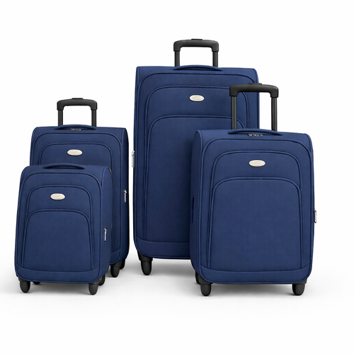 4-Piece Set,Fabric Luggage Set,
Cabin (10kg), Medium (25kg), Large (35kg)Ex Large (45kg)