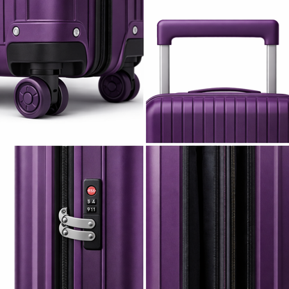Wide-Handle 3-Piece Luggage Set