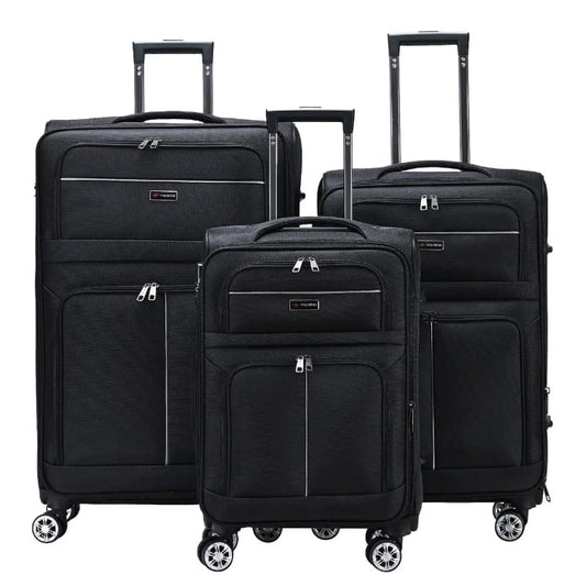 Soft Shell 4wheel 3pcs Luggage Set