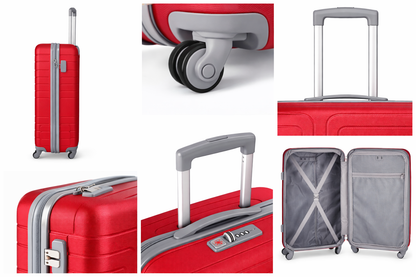 3-Piece Set.ABS LUGGAGE SET
Cabin (10kg), Medium (25kg), Large (35kg)